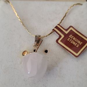 Apple stone necklace